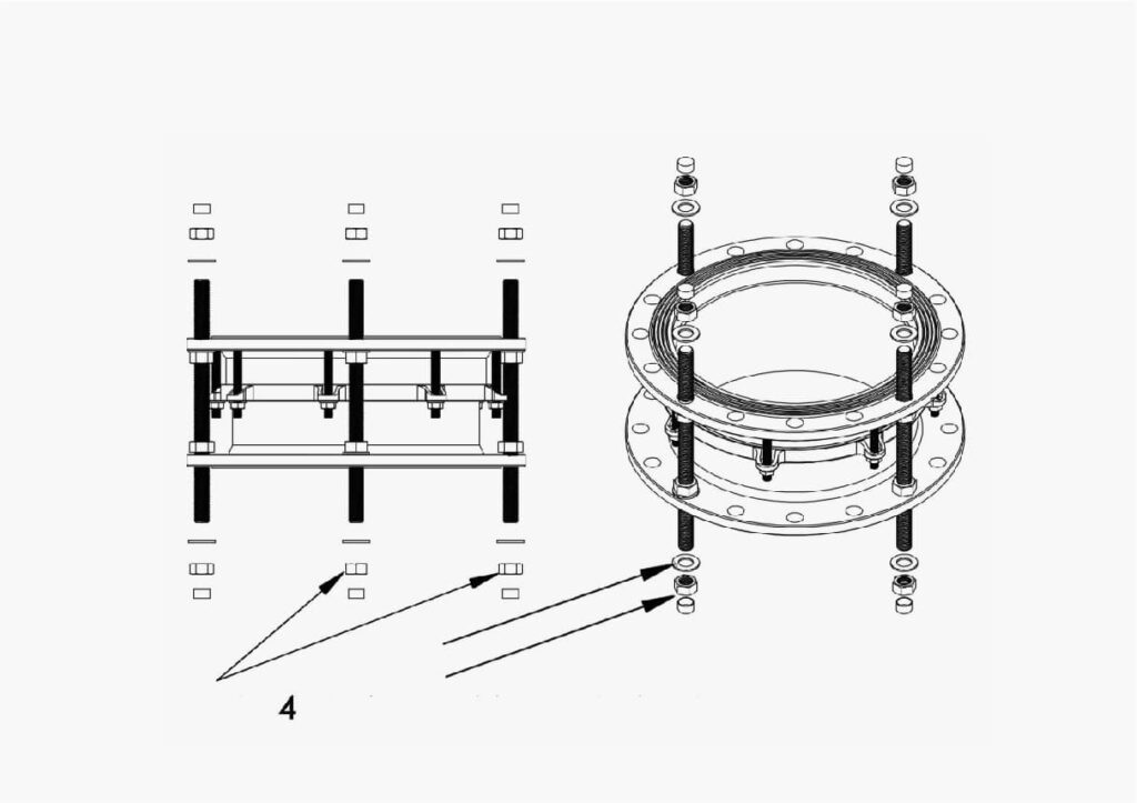 LIGHT DUTY DISMANTLING JOINT INSTALLATION STEPS