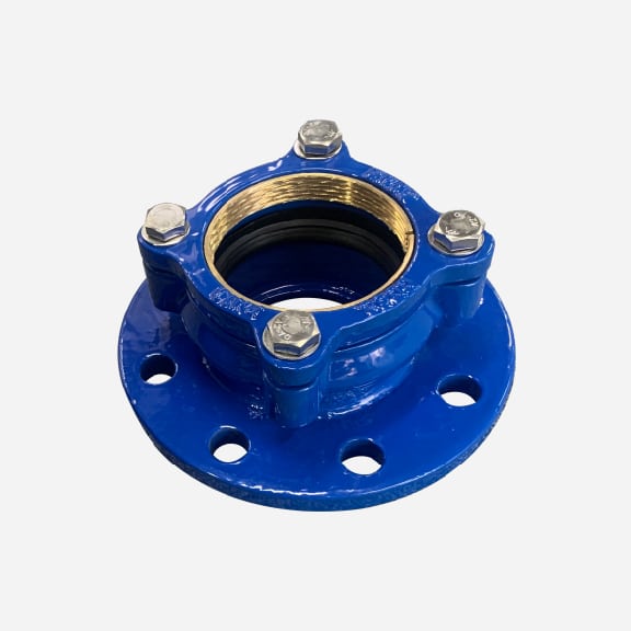 RESTRAINED FLANGE ADAPTOR FOR HDPE PIPE