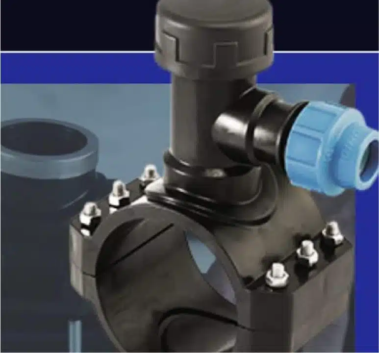 SADDLE CLAMP WITH VALVE