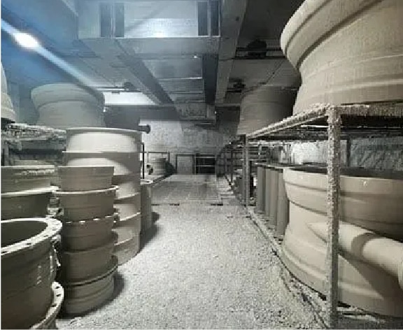 Step 6 Dry the coated lost foam moulds