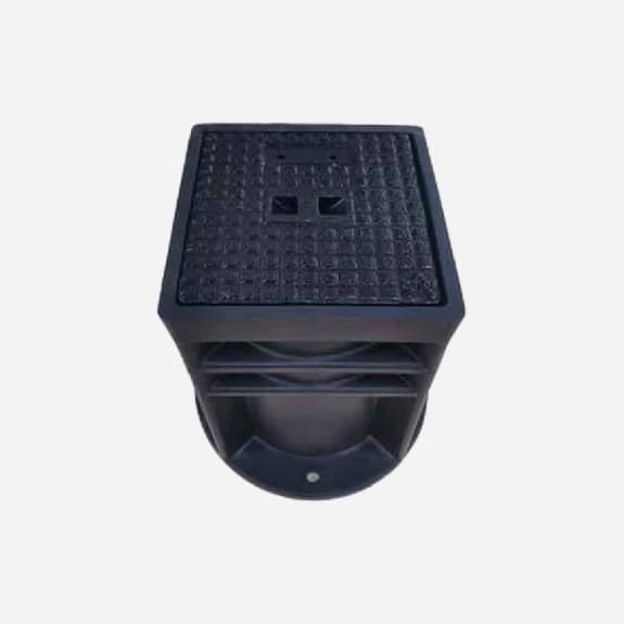Surface box HDPE + 30% fibreglass body and ductile iron lids
