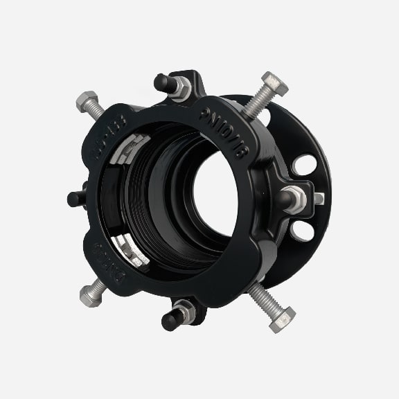 WIDE RANGE FLANGE ADAPTOR FOR HDPE PIPE