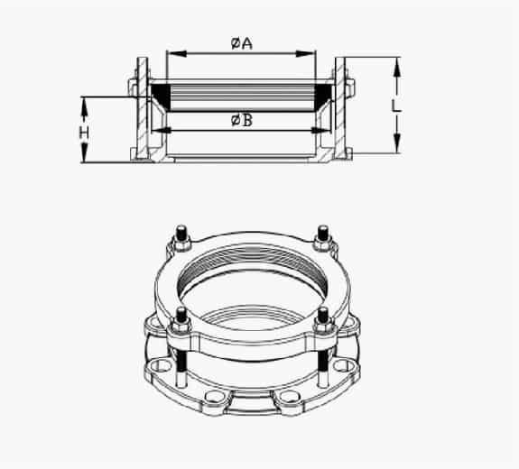customized flange adaptor