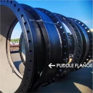 double flanged pipe with puddle