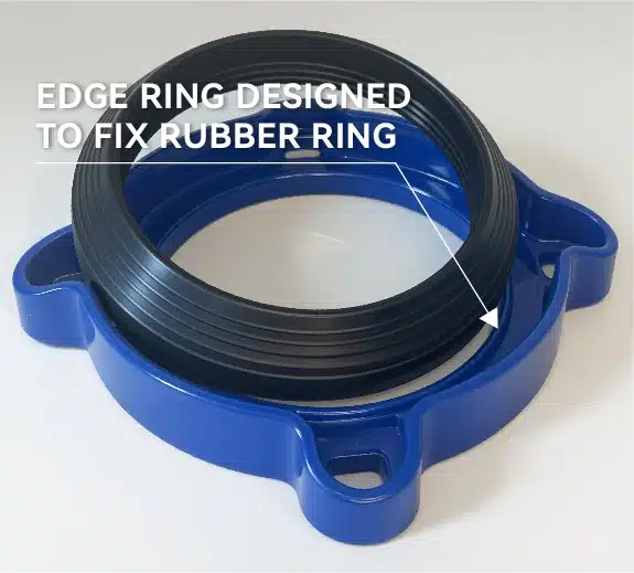 edge ring designed to fix rubber ring