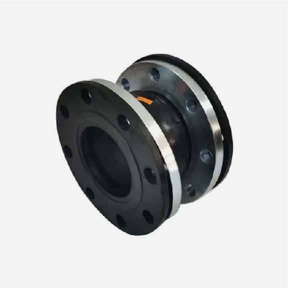 flexible rubber joint with full face flange gasket