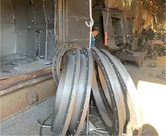 production process for dismantling joint POLISHING &SHOT BLASTING