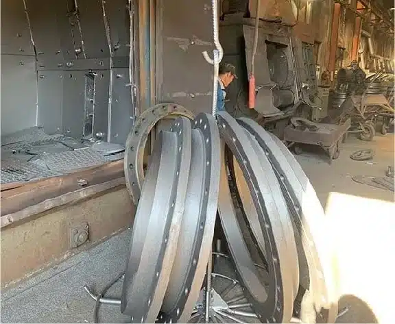 production process for dismantling joint POLISHING &SHOT BLASTING