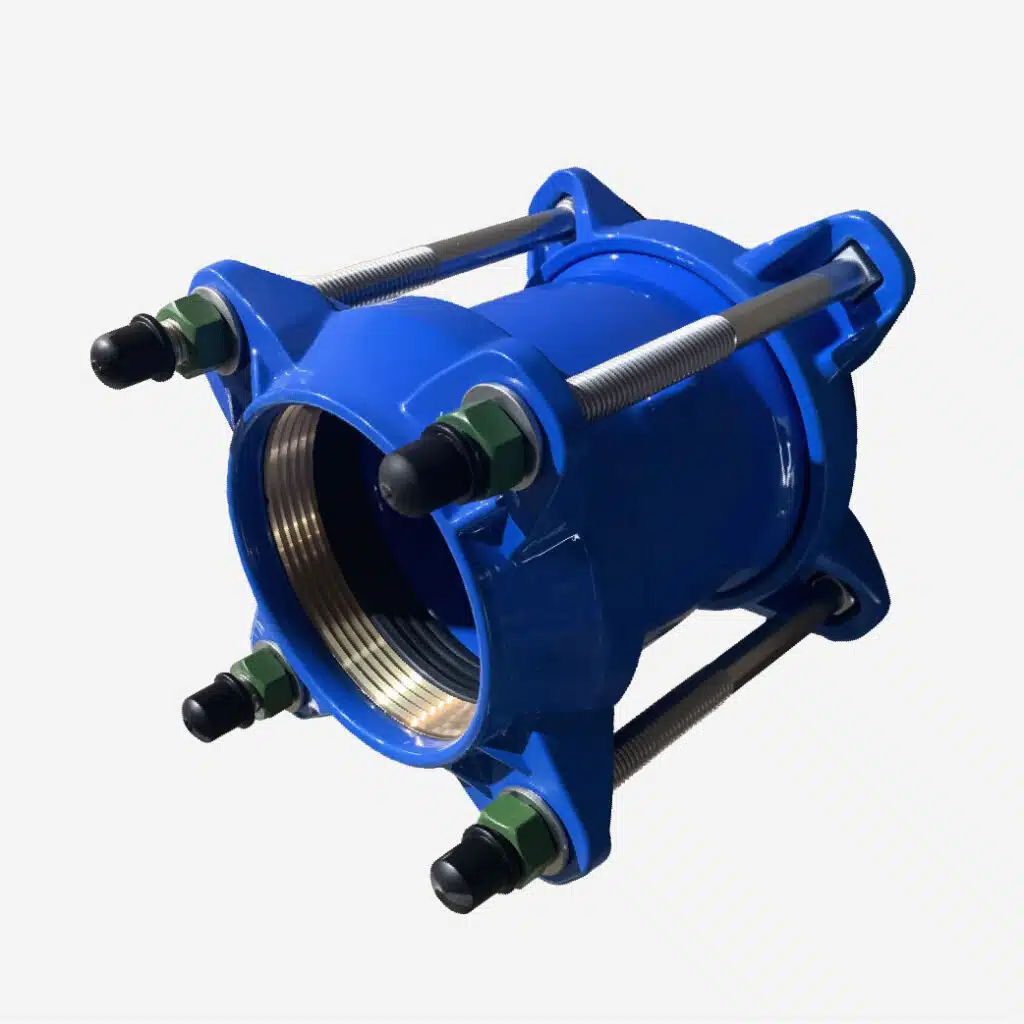 restrained coupling for HDPE pipe