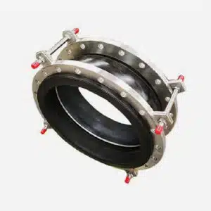 rubber expansion joint with limited tie rods