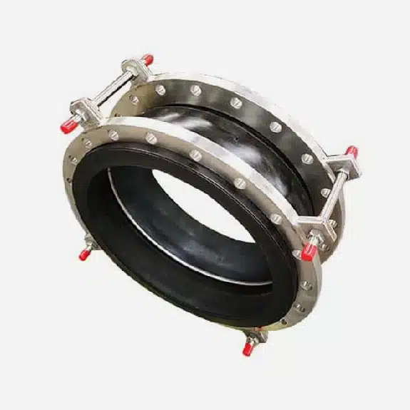 rubber expansion joint with limited tie rods