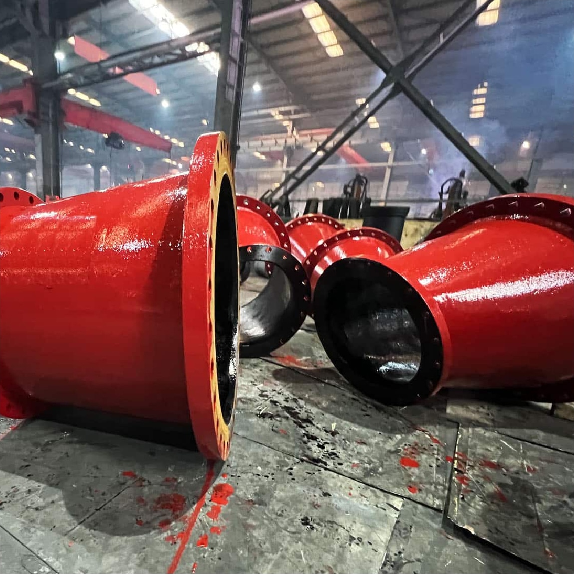 AWWA C110 ductile iron pipe fitting eccentric reducer