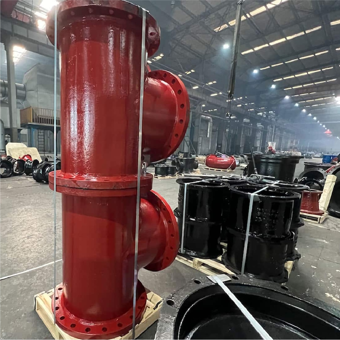 AWWA C110 ductile iron pipe fitting tee