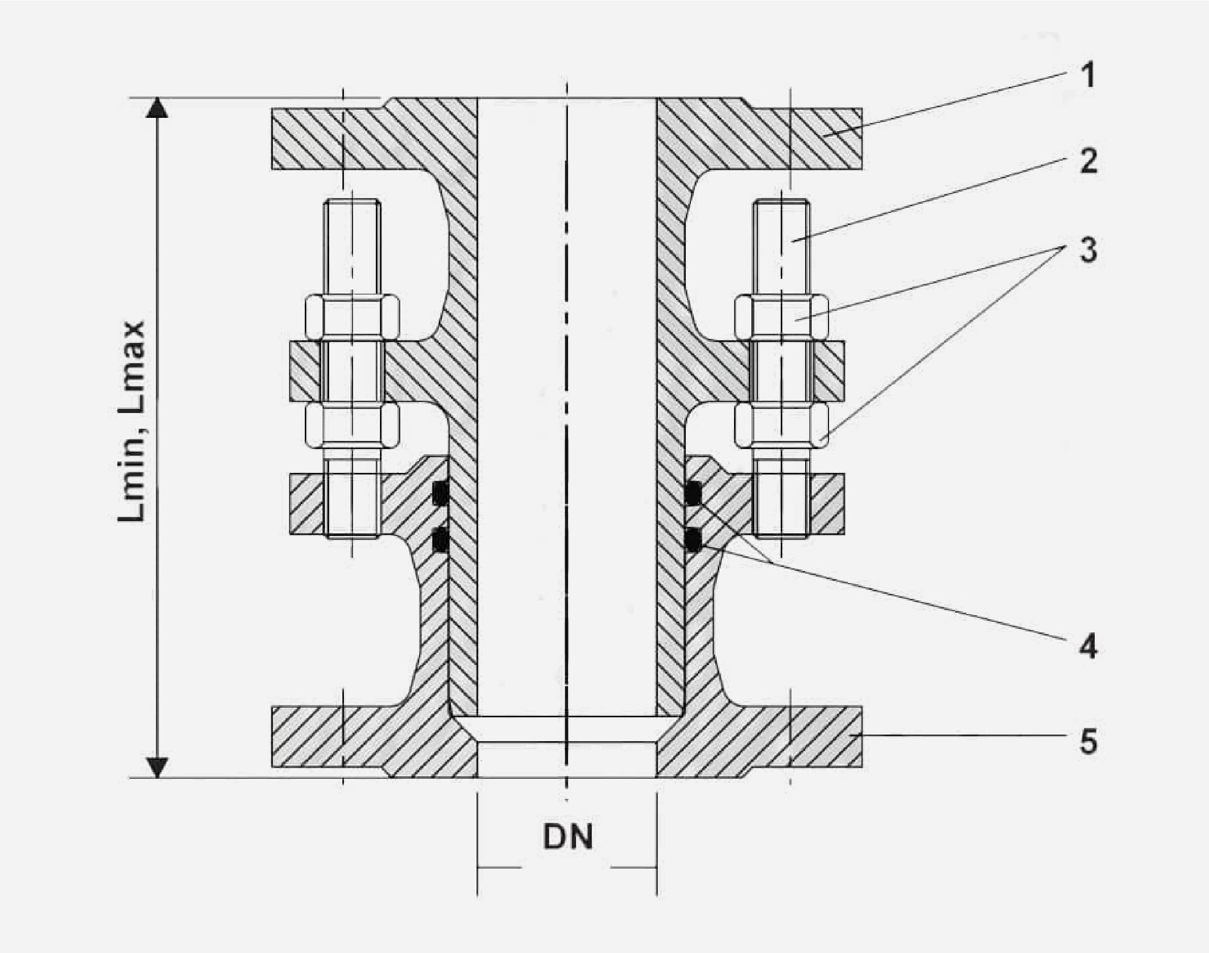 Adjusting Length by Bolts Dismantling Joint DN50-80