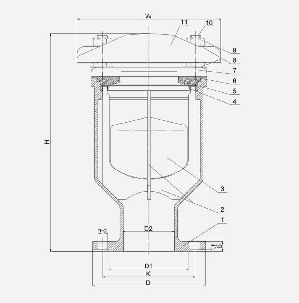 Air Vacuum Valve drawing