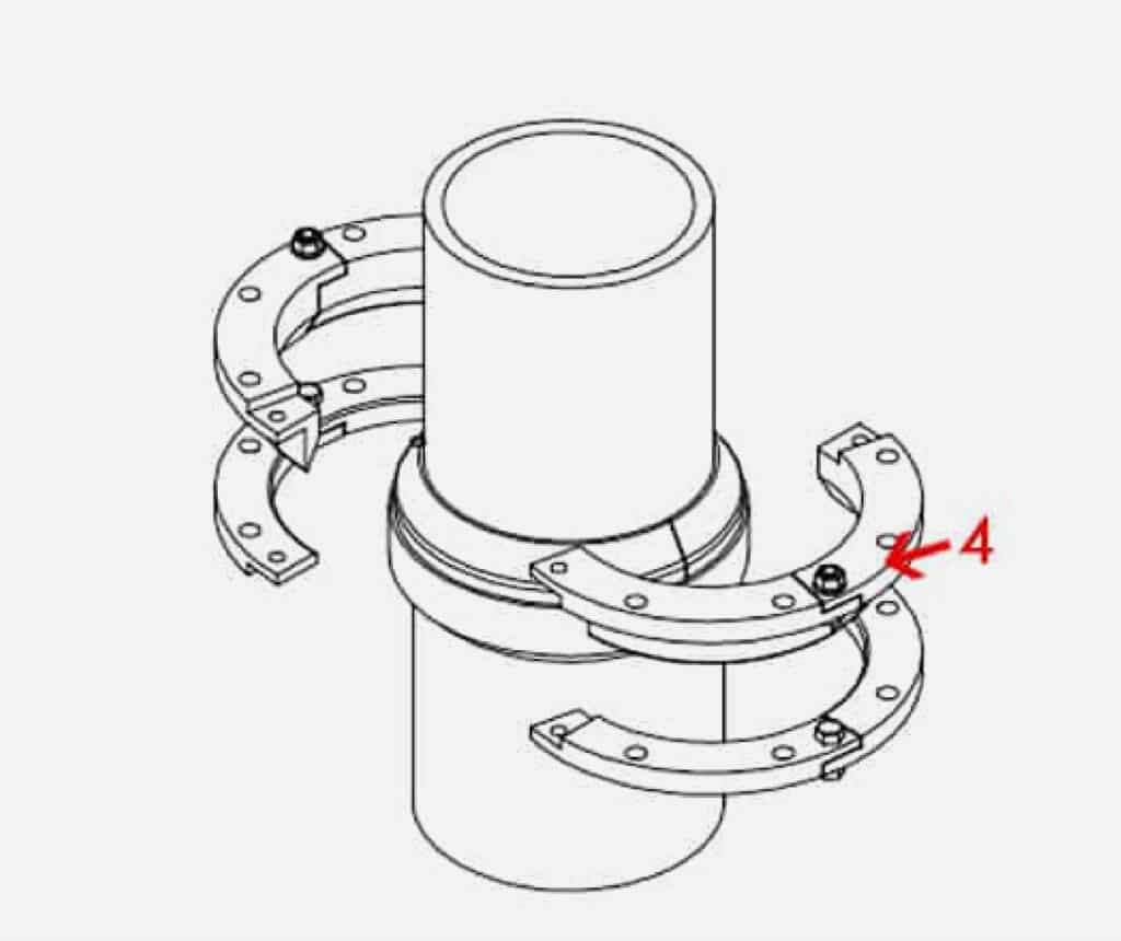 Bell Clamps installation step 4