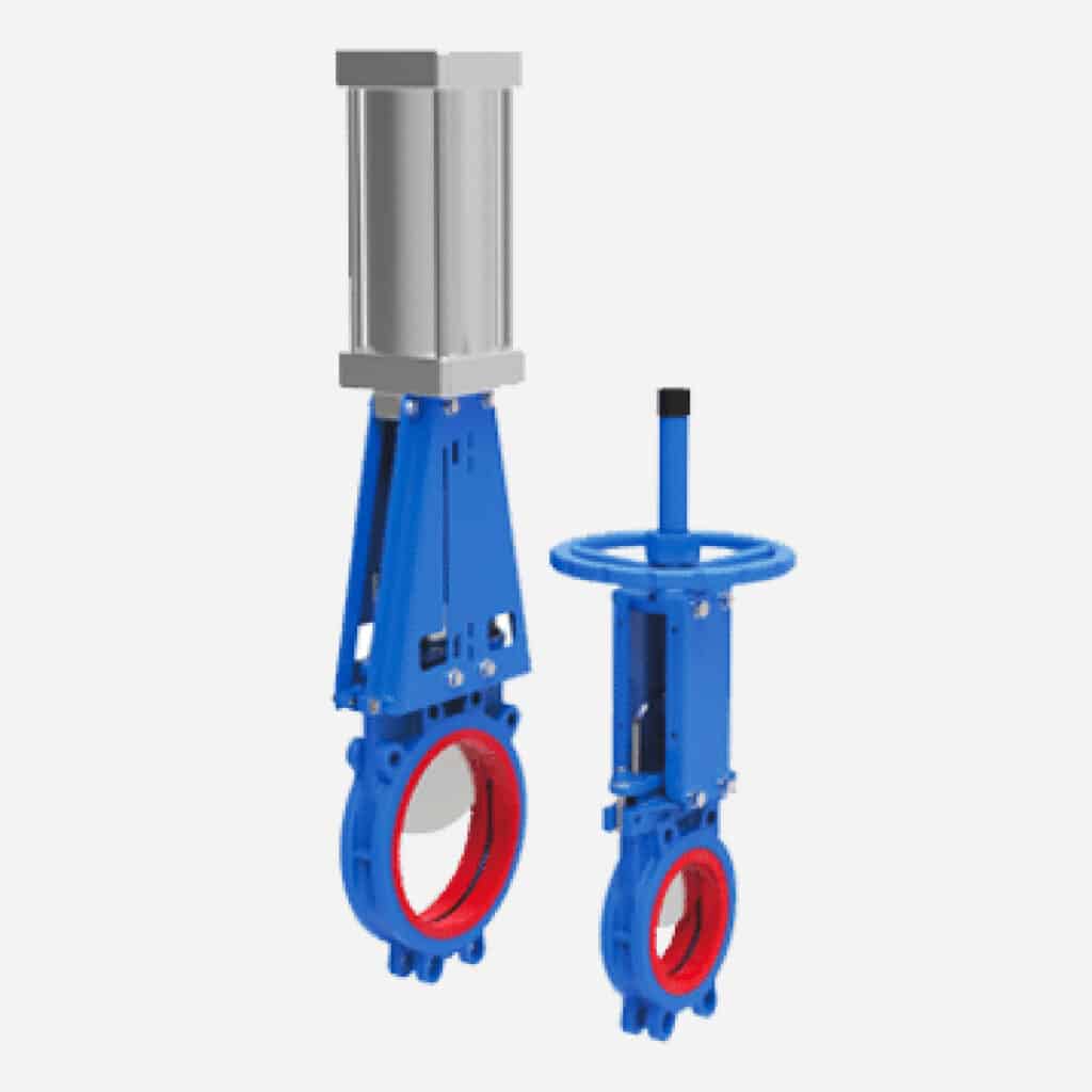 Bi directional sealing wear-resistant knife gate valve for mine