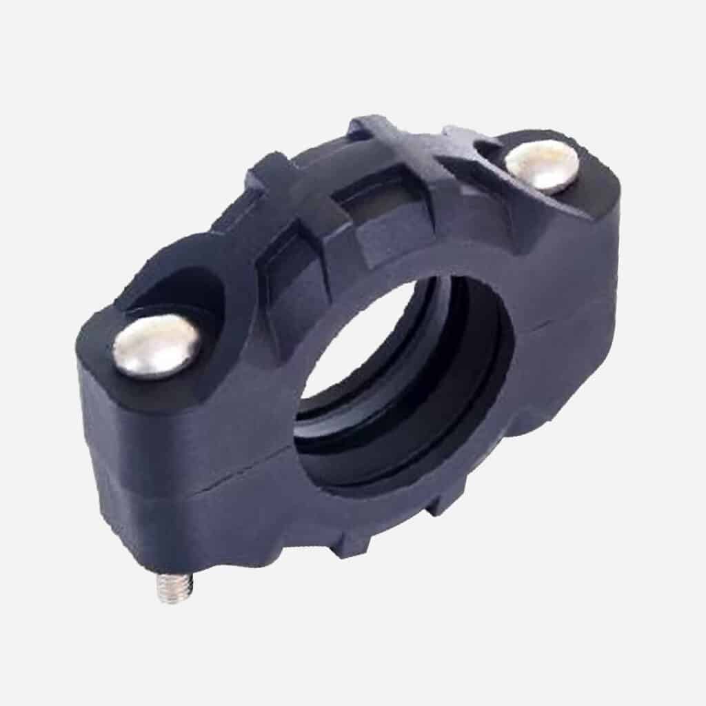 Corrosion-resistant flexible groove coupling with maximum working pressure is 300 psi (21 bar)