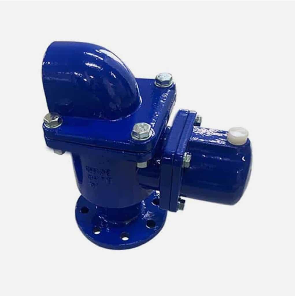 Double orifice air release valve with directional venting