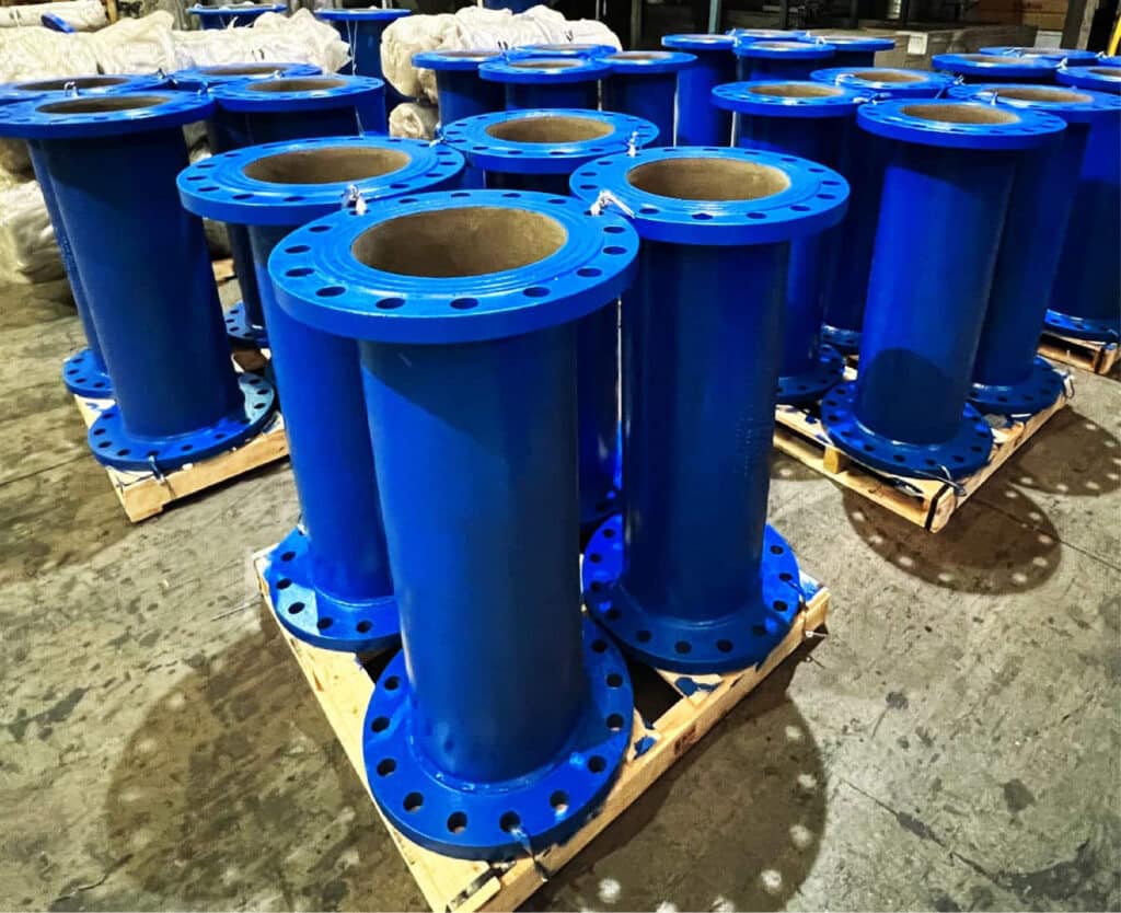 Ductile iron flanged pipe