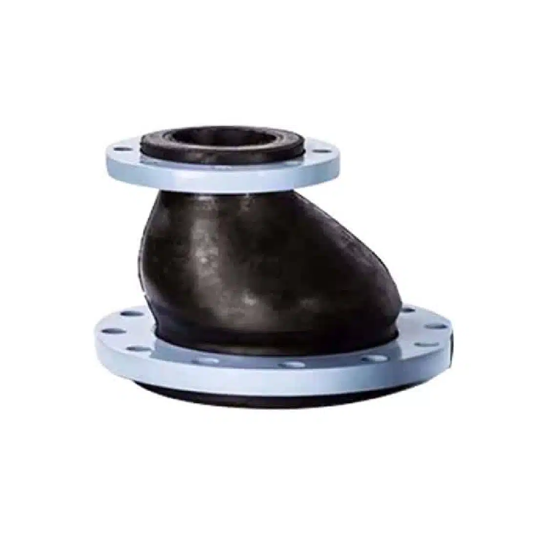 Eccentric rubber expansion joint