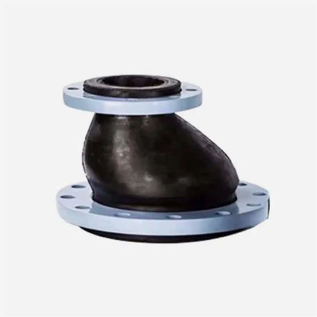 Eccentric rubber expansion joint