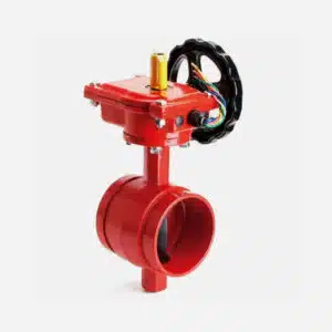 Groove butterfly valve