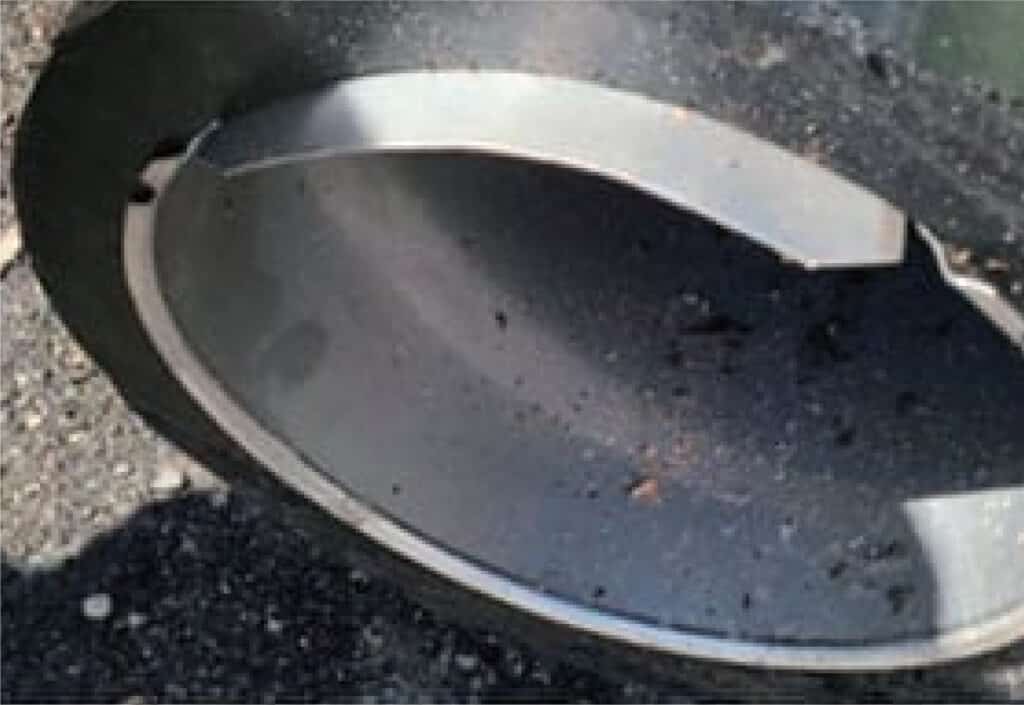 Insert pipe stiffener to avoid pipe deformation