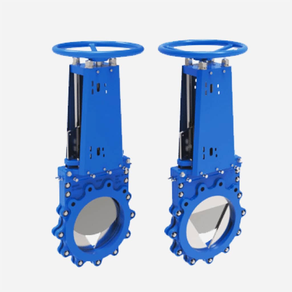 Isogate v port bi directional knife gate valve