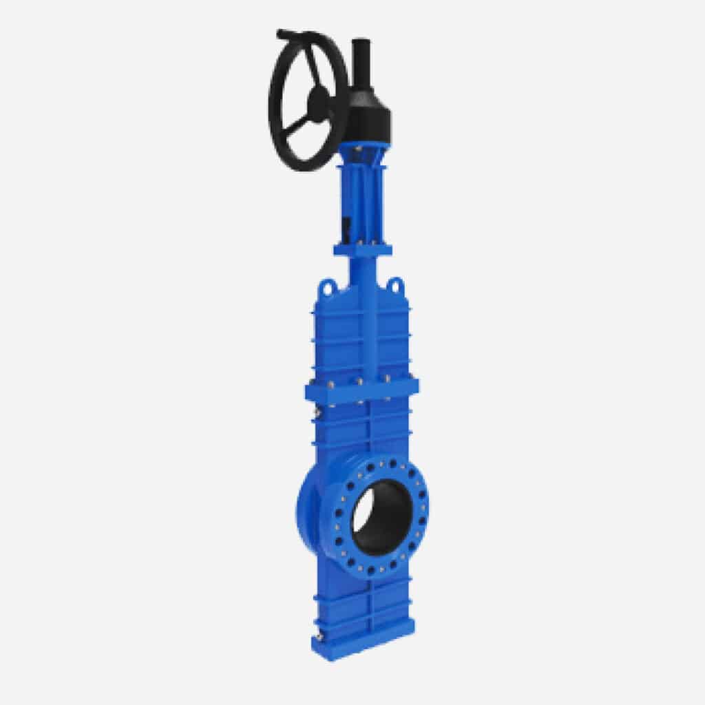Resilient Seated Bidirectional High Pressure Bonneted Flanged Knife Gate Valve for Abrasive Application