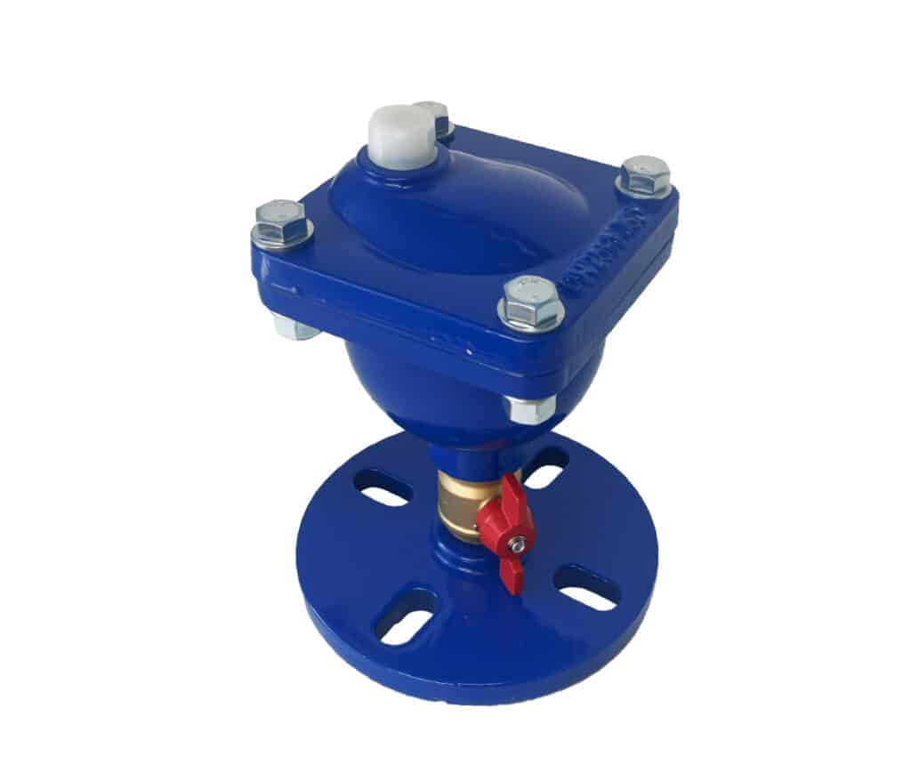 Single Air Valve with Brass Isolation Valve and Flange Outlet