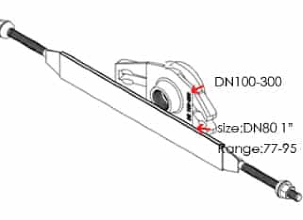 Tapping saddle with thread outlet-single strap installation instruction