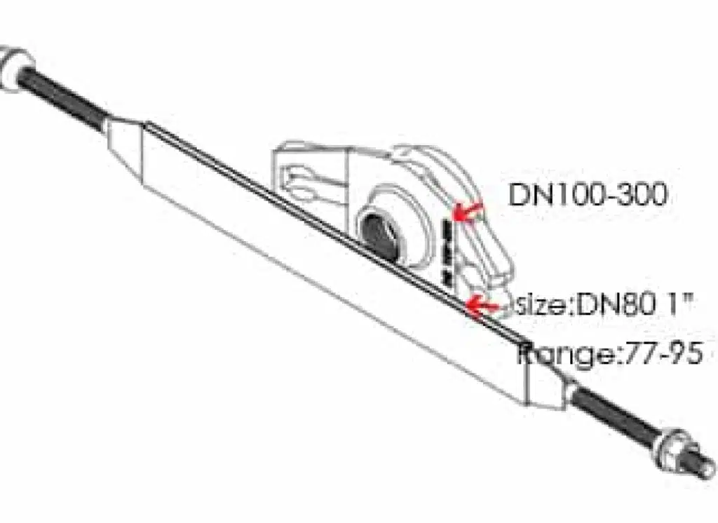 Tapping saddle with thread outlet-single strap installation instruction