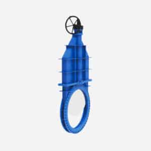 Unidirectional seal NRS bonneted knife gate valve