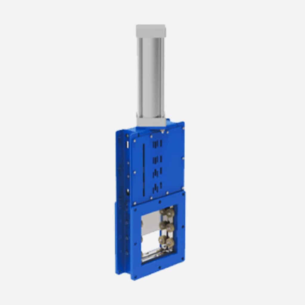 Unidirectional sealing full enclosed square knife gate valve