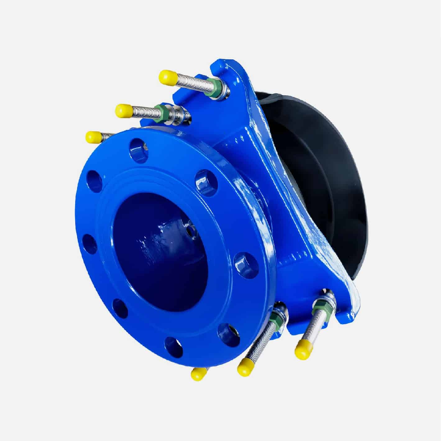 Universal Saddle for Ductile Iron Pipe,PVC pipe,Steel Pipe etc, flange outlet ,Multiple steel strips 1