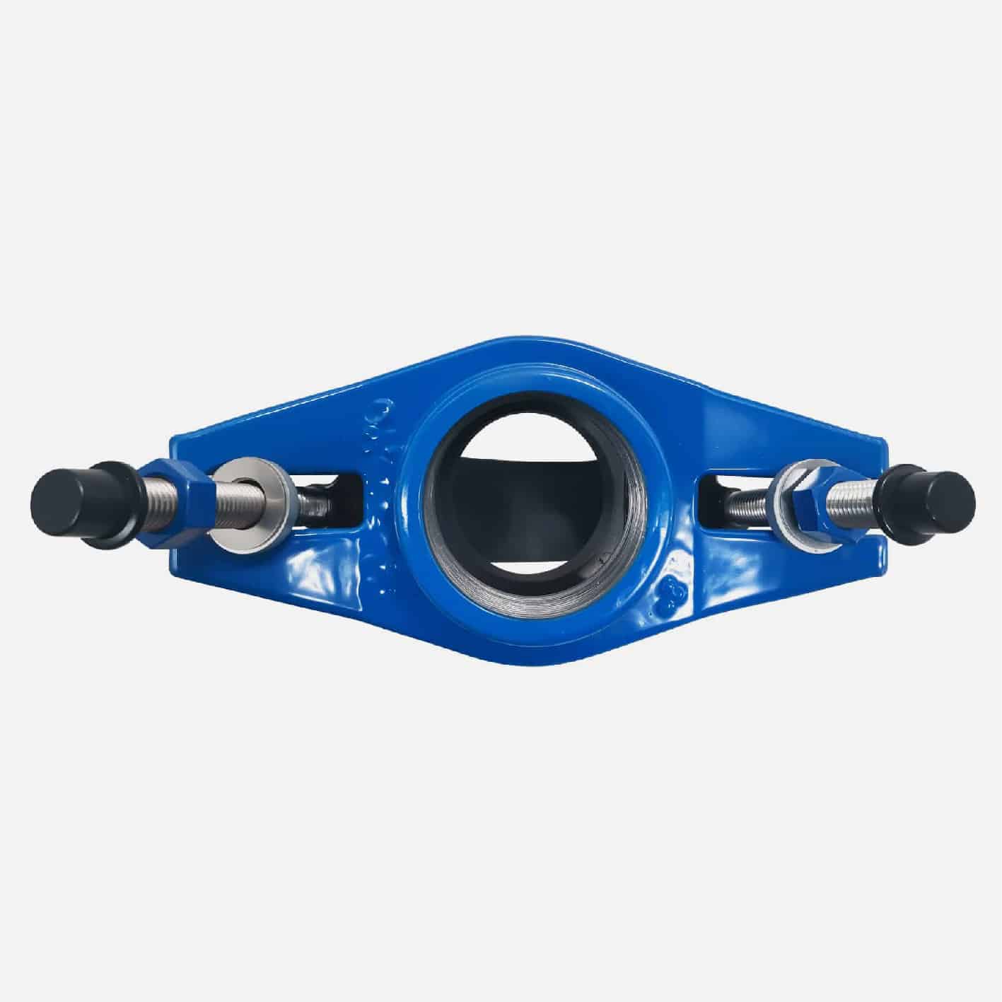 Universal Saddle tap for Ductile Iron Pipe,PVC pipe,Steel Pipe ,PE Pipe etc, thread outlet ,single steel strip 2