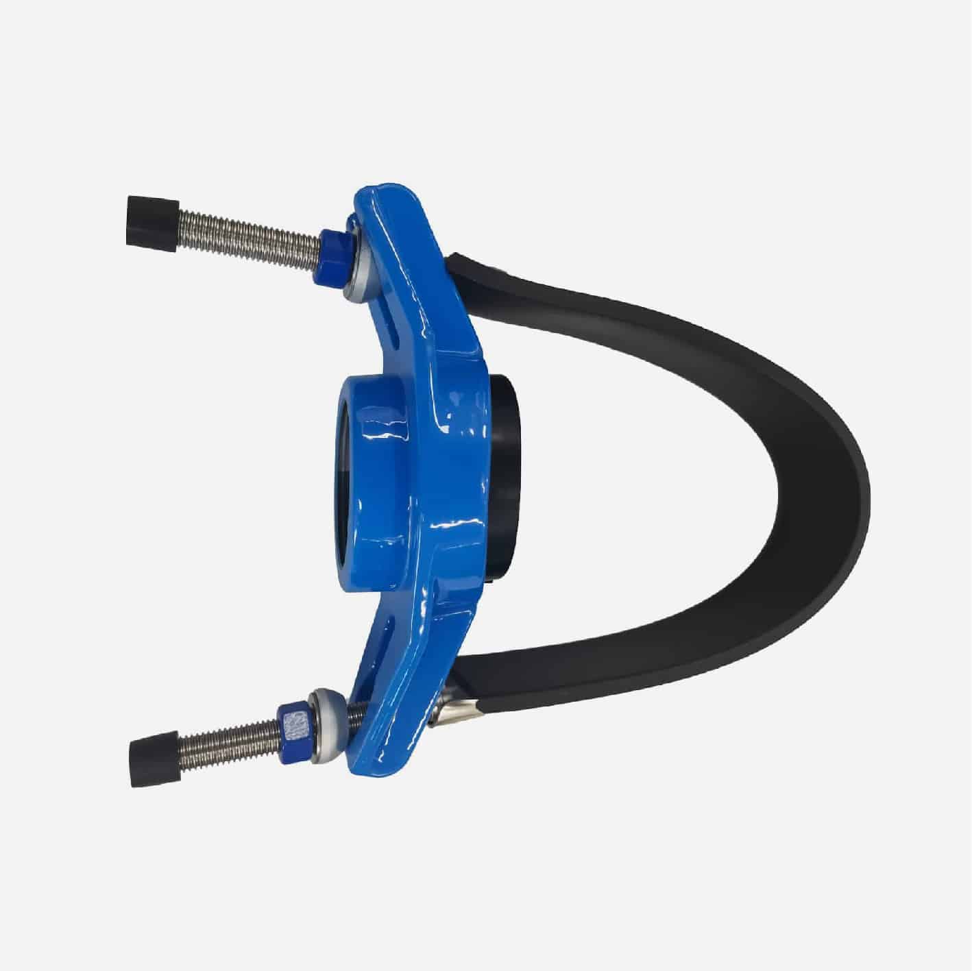 Universal Saddle tap for Ductile Iron Pipe,PVC pipe,Steel Pipe ,PE Pipe etc, thread outlet ,single steel strip 4