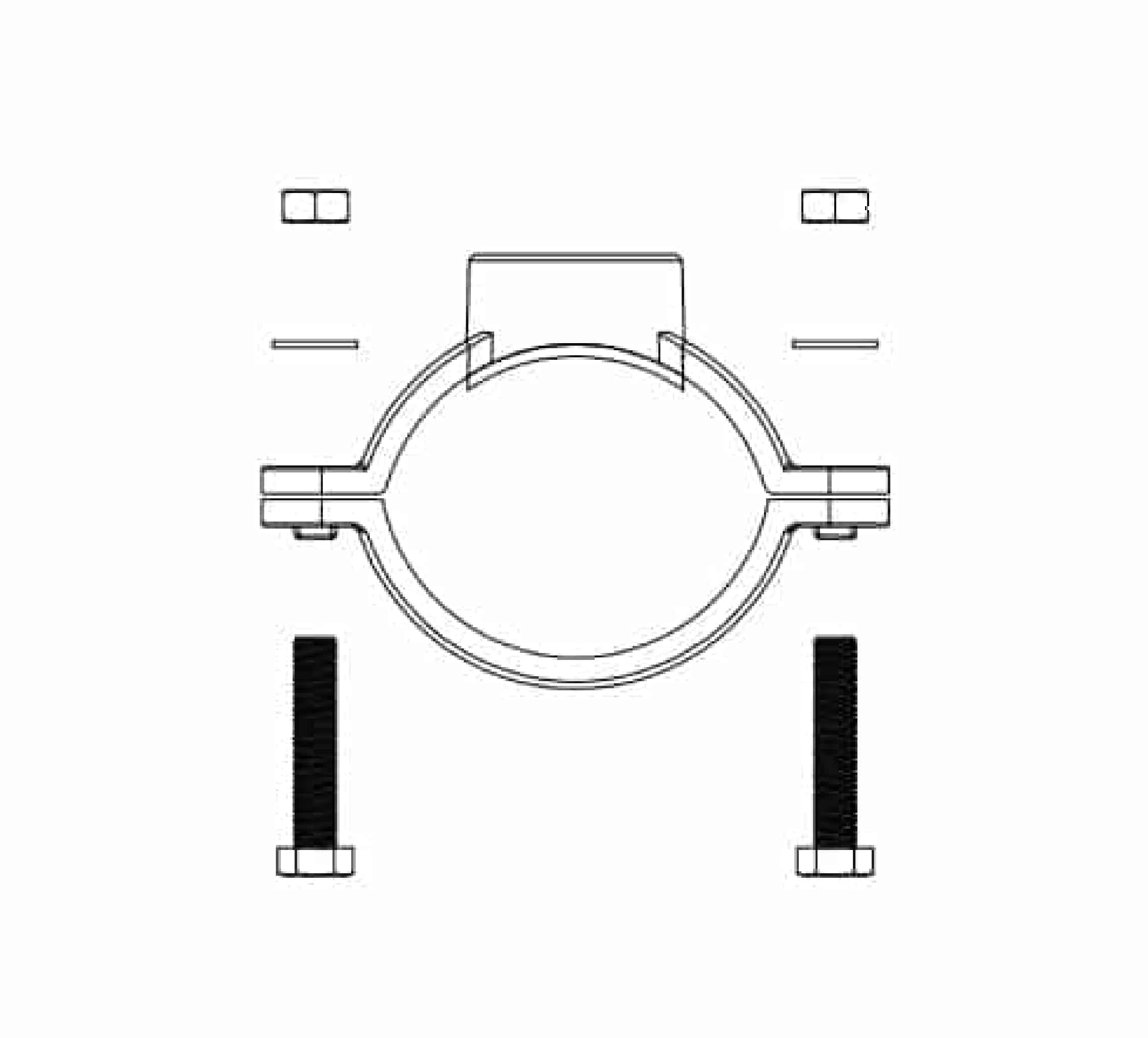Wide Range Saddle Clamp Installation Instruction STEP 1