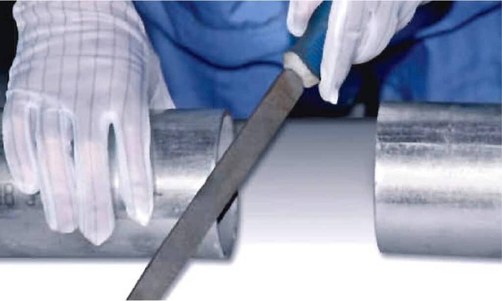 stainless steel pipe coupling installation step 1