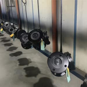swing check valve in workshop