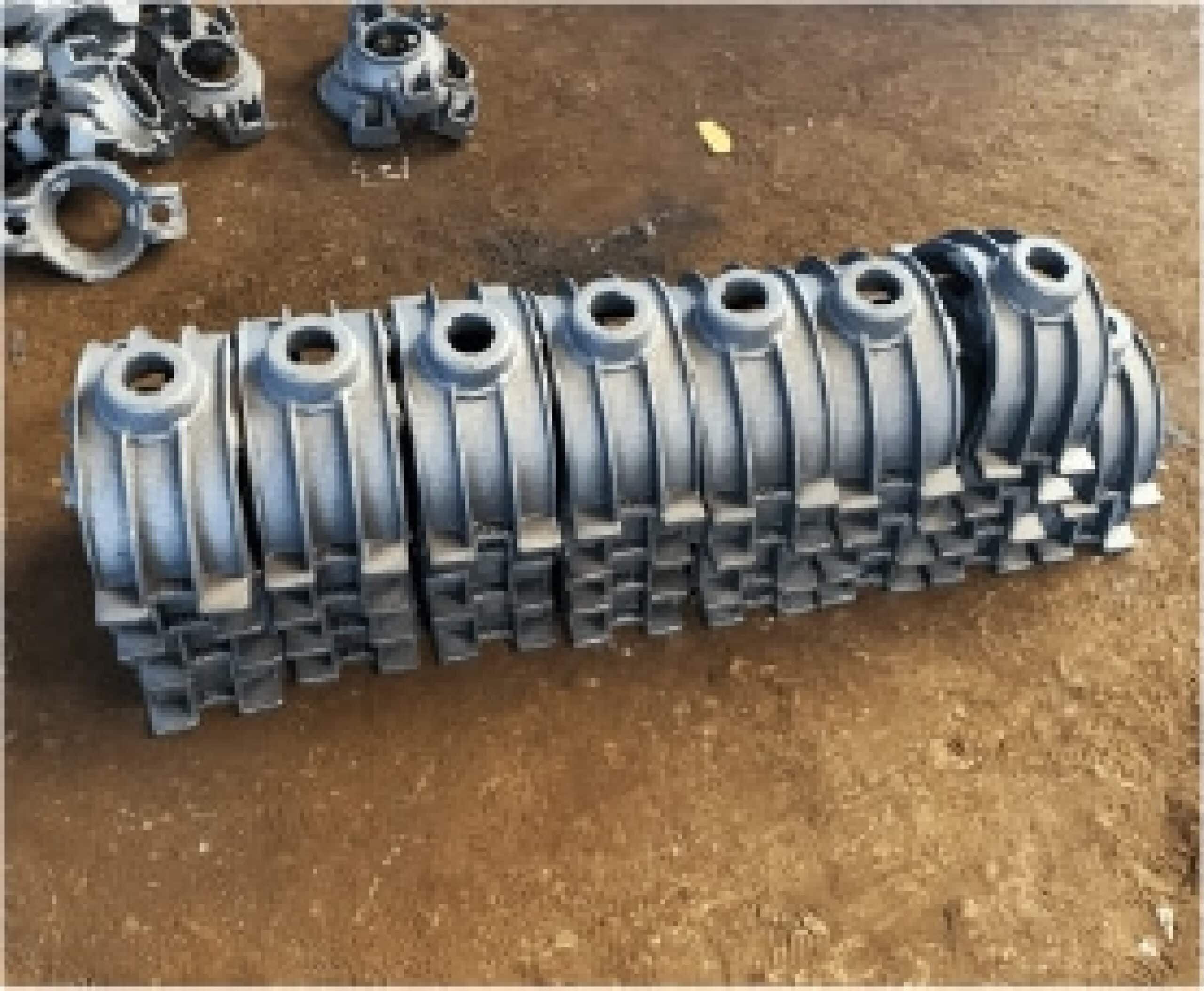 Casting by automatic moulding line