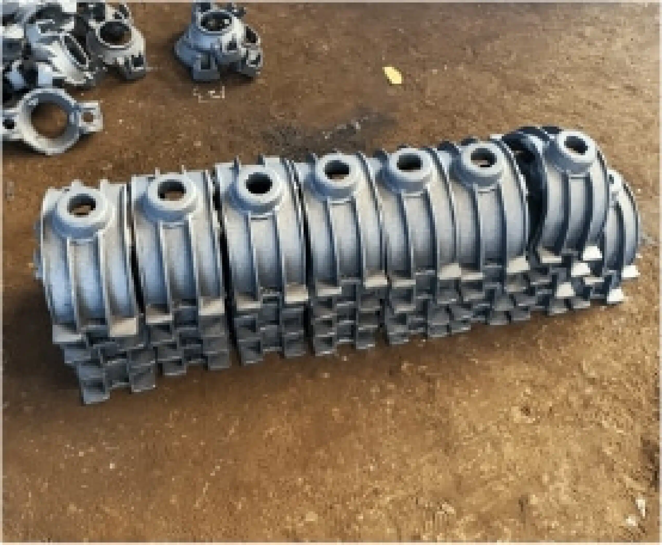 Casting by automatic moulding line