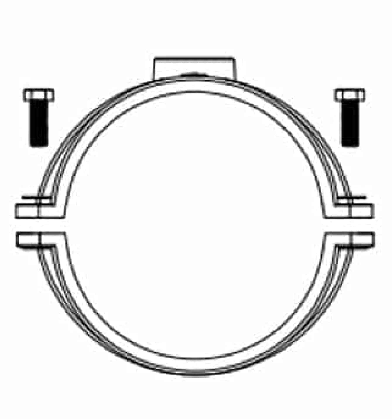 Saddle Clamp For PE PVC Pipe Installation Instruction STEP 1
