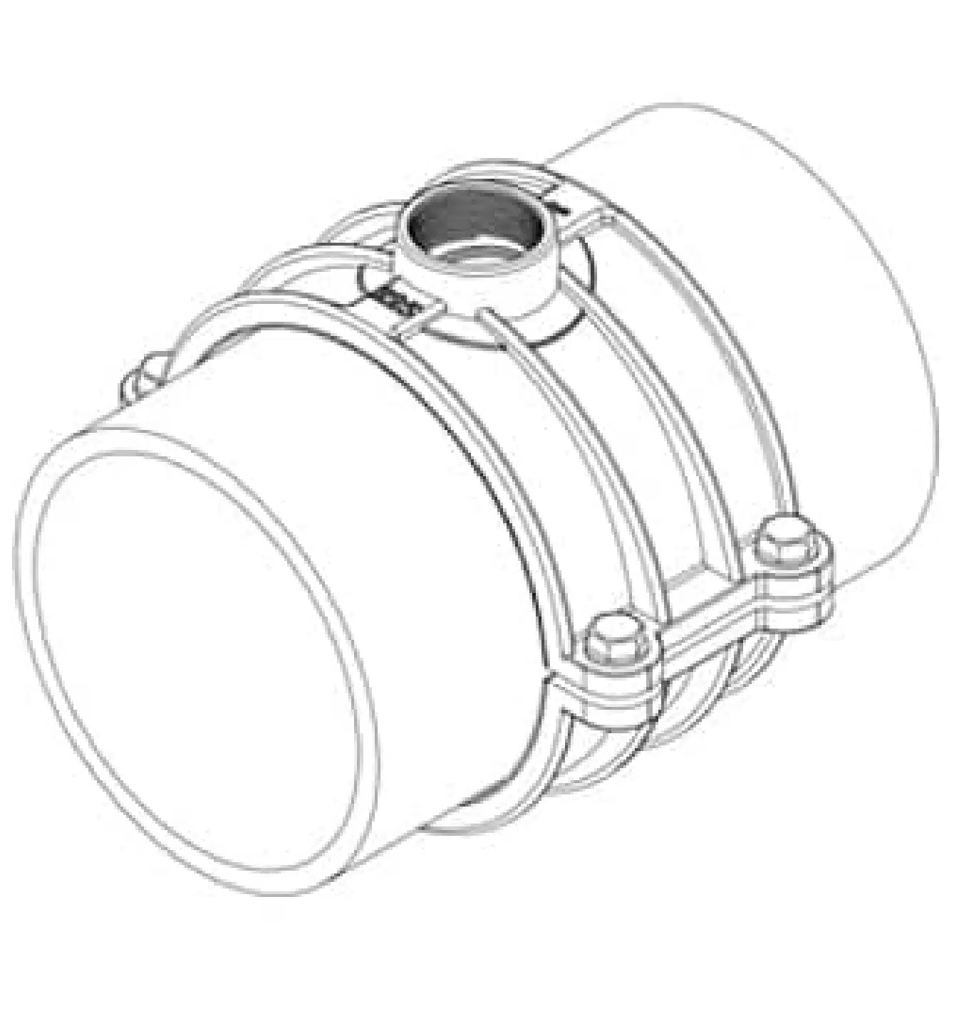 Saddle Clamp For PE PVC Pipe Installation Instruction STEP 5