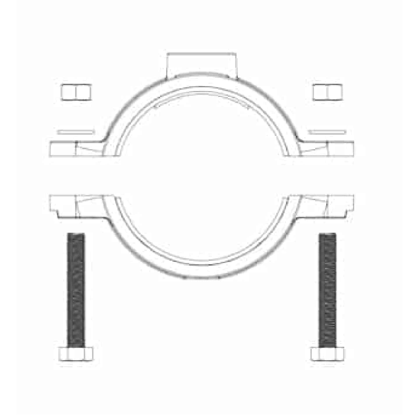 Saddle Clamp For PE and PVC Pipe Style SCPEPVC 002 Installation Instruction step 1