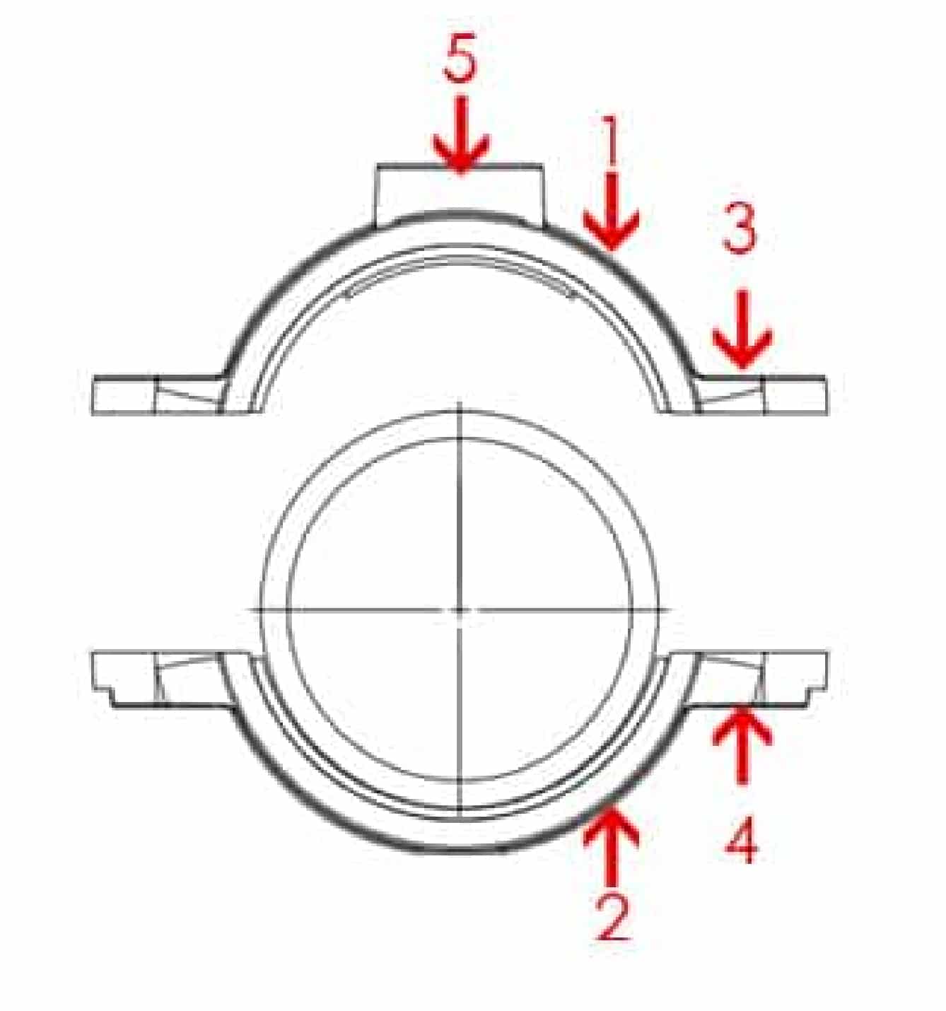 Saddle Clamp For PEPVC Pipe 002 Short Type Installation Instruction STEP 2