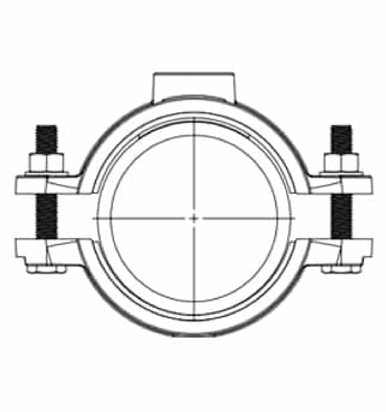 Saddle Clamp For PEPVC Pipe 002 Short Type Installation Instruction STEP 3