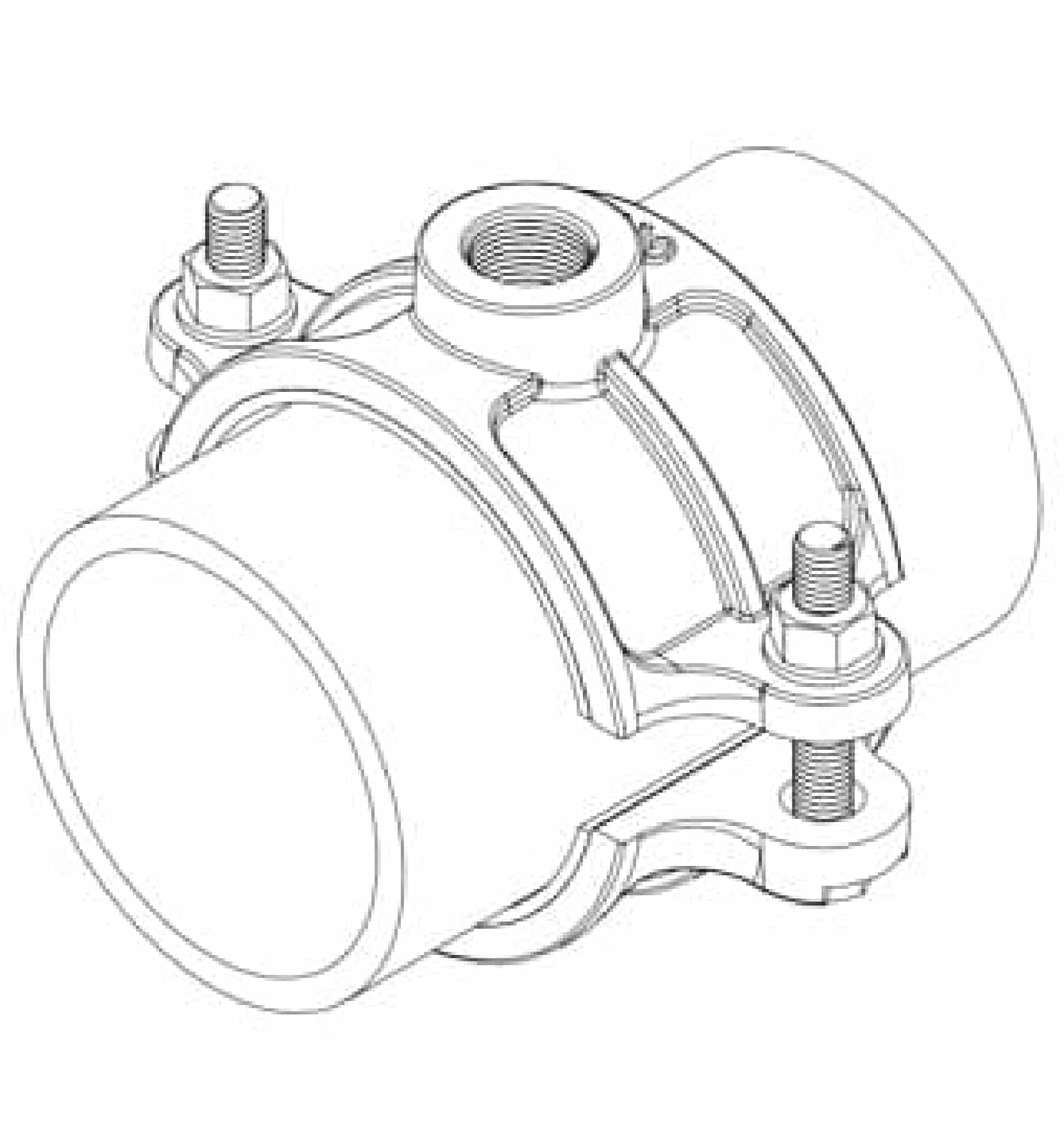 Saddle Clamp For PEPVC Pipe 002 Short Type Installation Instruction STEP 4