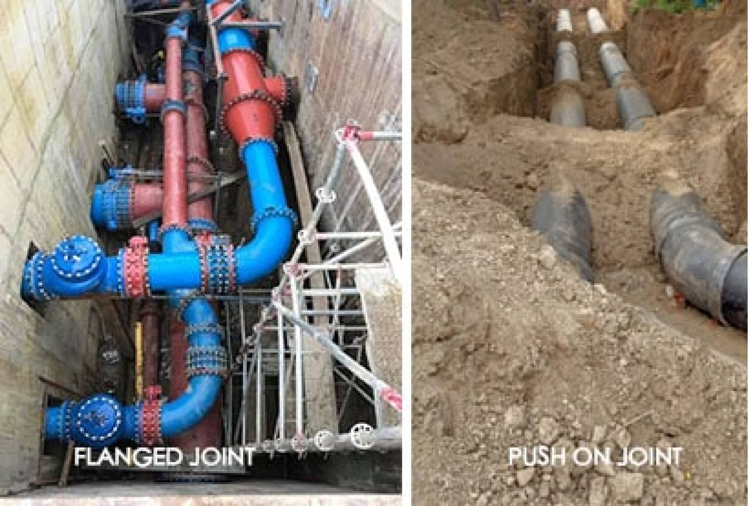 flanged joint VS push on joints